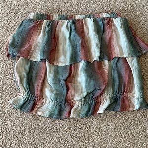 American Eagle crop top with striped pattern